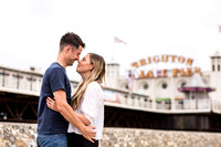 Emma & Joseph, Brighton Seafront Engagement Shoot, East Sussex
