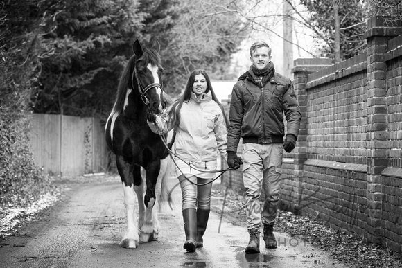 0002_Ben_&_Jasmine_Engagement_Photo_Shoot_With_Horses_Hurstpierpoint_West_Sussex