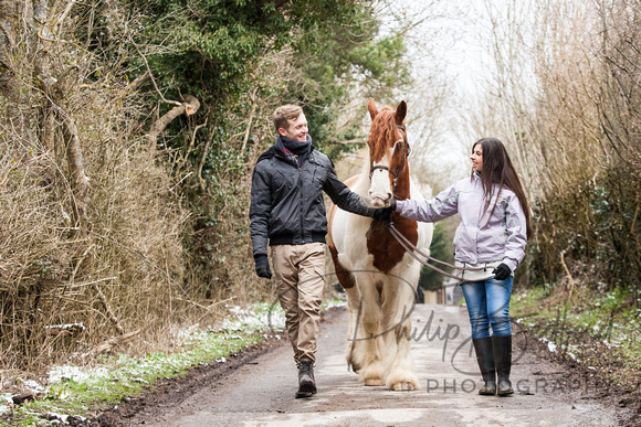 0038_Ben_&_Jasmine_Engagement_Photo_Shoot_With_Horses_Hurstpierpoint_West_Sussex