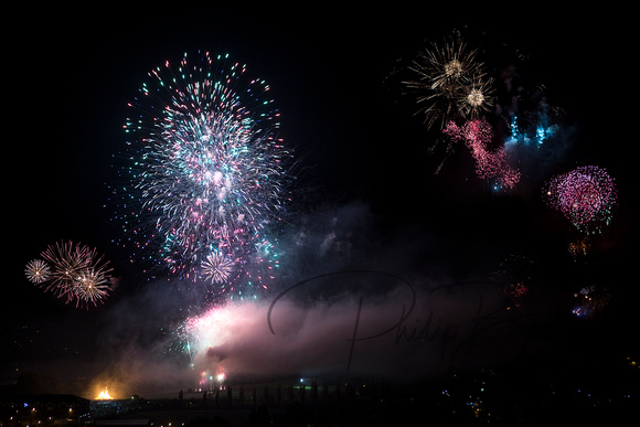 Lewes Fireworks at Waterloo Bonfire Society - Composite