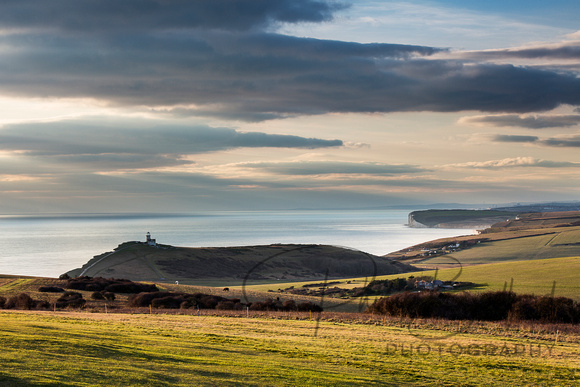 Belle Tout Lighthouse & Seaford Head from Beachy Head