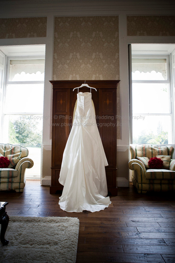 The Wedding Dress Hanging Up Philip Bedford Wedding Photography