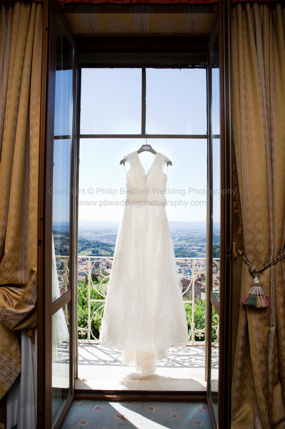 The Wedding Dress Hanging Up Philip Bedford Wedding Photography